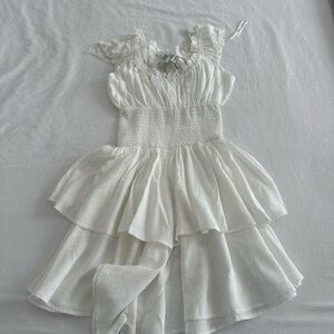 Princess Polly Love Galore Romper in white